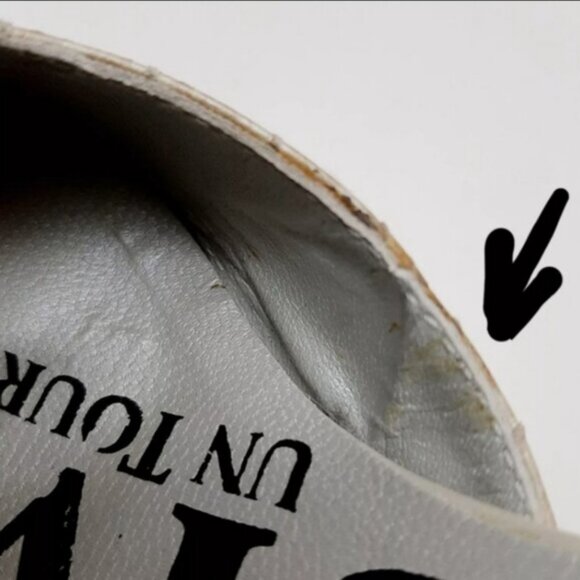 UN TOUR EN VILLE Snake Pattern Beige Pointy Toe Heels Leather Shoes Sz 7.5 - 8 - Picture 16 of 16